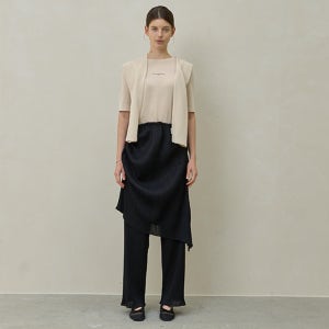 [티케비] 신상품_ PLEATS LAYERED SKIRT PANTS