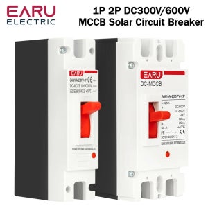 DC 300V 600V DC 태양 광 성형 케이스 회로 차단기 태양 광 발전 PV 125A 250A 용 MCCB 과부하 보호 스위치 보호기
