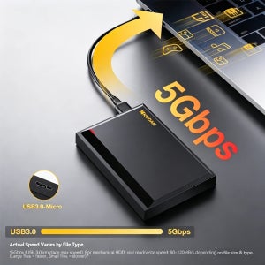 코닥 휴대용 외장 하드 드라이브 HDD P190 5Gbps USB3.0 외장 하드 디스크 500G 1TB 대용량 스토리지 PS4/Xbox/PC
