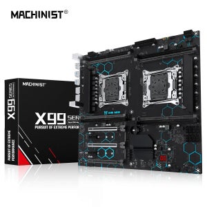 MACHINIST X99 MD8 메인보드 듀얼 CPU E-ATX 지원 Xeon LGA 2011-3 프로세서 8개의 DDR4 슬롯 USB3.0 SATA3 NVME M.2