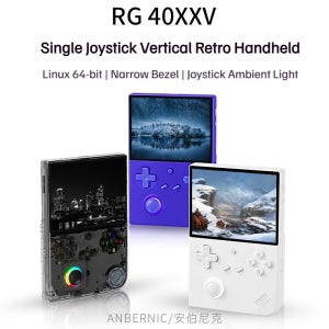 ANBERNIC RG40XXV 휴대용 게임 콘솔 4인치 IPS 화면 Linux RGB 좁은 베젤 세로형 전자책 플레이어 H700 쿼드 코어 ARM