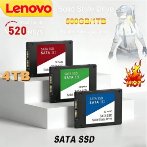 레노버 4TB 솔리드 스테이트 디스크 SSD 고속 500G 1TB 2TB 내장 HDD 하드 드라이브 SATA3 2.5인치 노트북 마이크로컴퓨터 데스크탑용
