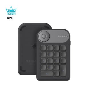 Huion K20 키다이얼 미니 키보드 – 드로잉 태블릿, PC 및 휴대폰용 18키 + 다이얼 컨트롤러(업그레이드 버전)