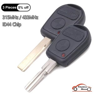 KEYECU 3버튼 315MHz 433MHz ID44 칩 BMW E31 E32 E34 E36 E38 E39 E46 Z3 자동 KYDZ 리모트 키 폴딩키 교체 (구형 모델용)