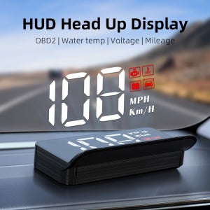 M3 HUD Obd2 디스플레이 온보드 컴퓨터 자동차 헤드 업 디스플레이 앞 유리 큰 글꼴 프로젝션 E-OBD 및 GPS 모든 자동차에 적합 M1