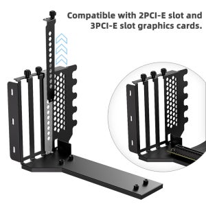 PCIE 3.0 4.0 x16 범용 수직 GPU 홀더 키트 라이저 ATX Matx 케이스 VGA 그래픽 카드 스티어링 브래킷 지지대