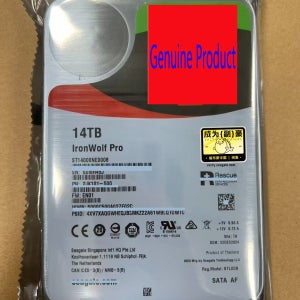 새로운 14TB ST14000NE0008 아이언울프 프로 HDD 내장 하드 드라이브 3.5인치 SATA NAS