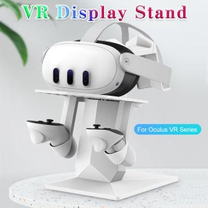 Meta Quest 3/Meta Quest Pro/Oculus Quest 2/Oculus Quest 충전식 디스플레이 스탠드용 VR 스탠드 디스플레이 홀드앤드 컨트롤러
