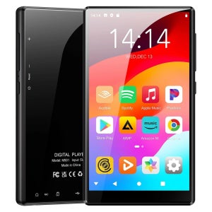 블루투스 및 와이파이 지원 MP3 플레이어, 오일스카이 M501 80GB(16GB+64GB) 음악 플레이어, 1080P 안드로이드 9.0 MP4 플레이어 최대 512GB