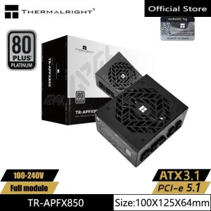 Thermalright TR-APFX850/1000 블랙 컴퓨터 케이스 전원 공급 장치, 100-240V SFX 플래티넘 메달 풀 모듈, ATX3.1 /pcie5.1 지원