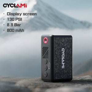 130 PSI CYCLAMI AM6 휴대용 포켓 전동 공기 주입기 펌프 맞춤형 타이어 공기압 표시 9 Bar 타이어 공기 주입기 MTB 로드 바이크 FV AV