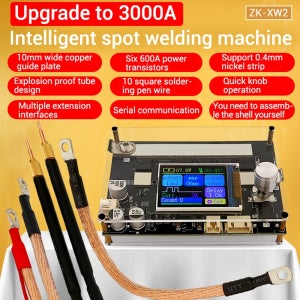 ZK-XW2 듀얼 펄스 스폿 용접기 DC 3.6-15V 3000A 1.8인치 LCD 컬러 스크린 디지털 디스플레이 스마트 스폿 용접기 DIY 키트