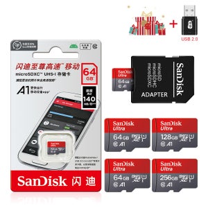 마이크로 SD 메모리 카드 TF/SDCard 32GB 64GB 256GB 512GB 120 메터/초 Class10 UHS-1 플래시 울트라 128GB 카메라/카드 리더기/어댑터 용