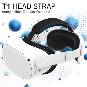 VR의 향상된 지원과 편안함을 위해 Quest 2 엘리트 스트랩과 호환 가능, Meta Quest 2 컴포트 헤드 스트랩 액세서리 화이트