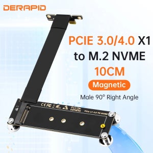 M.2 NVME to PCIe X16 X8 X4 X1 어댑터 확장 라이저 카드 (자석 패드 포함) 2230 2242 2260 2280 SSD 데스크탑 PC PCIE 3.0 4.0용