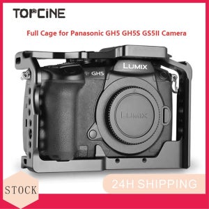 Panasonic GH5 GH5S GH5II 카메라 케이지(콜드 슈 마운트 포함) Arri 3/8 홀 Arca 퀵 릴리스 레일용 Topcine 카메라 케이지