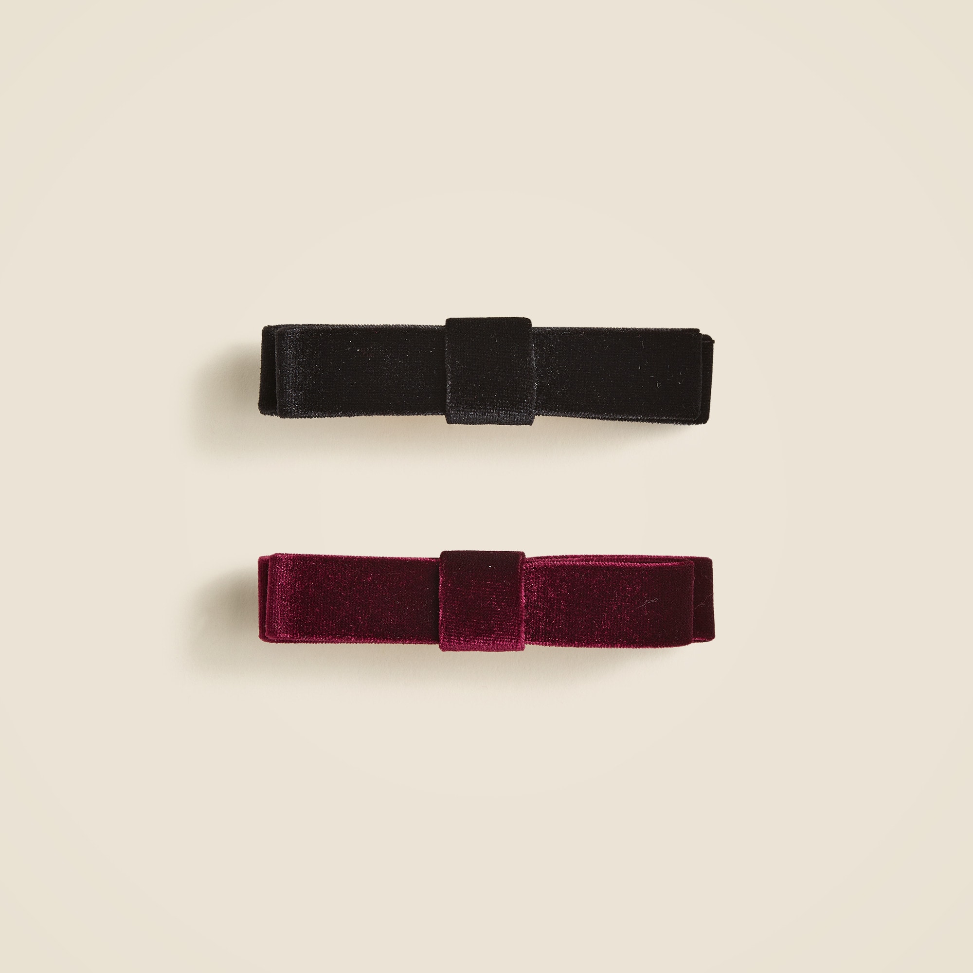 제이크루 R63123 Jcrew Small velvet bow hair clips set-of-two