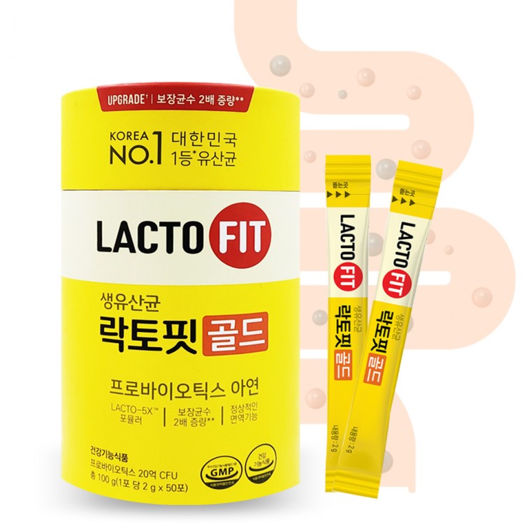 종근당건강 락토핏 생유산균 골드 (2g X 50포) 2개 1개 1정