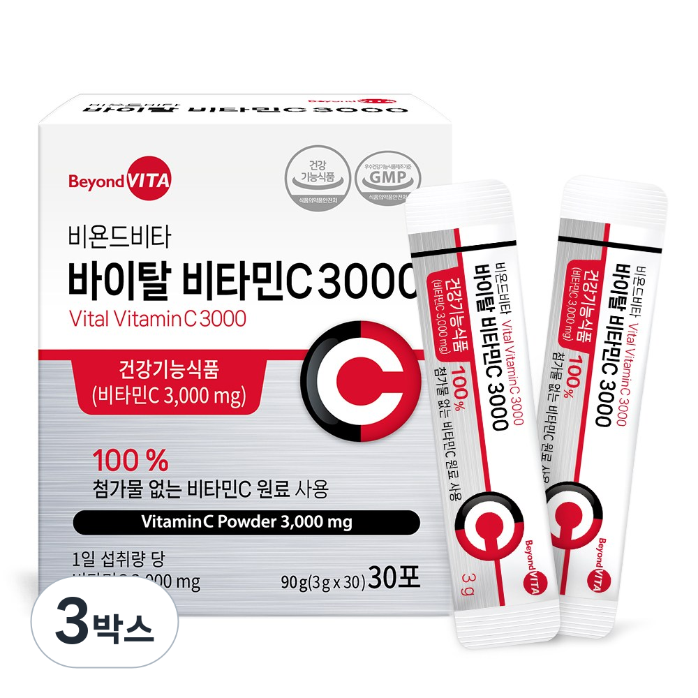 비욘드비타 바이탈 비타민C 3000 30포 3개 30회분