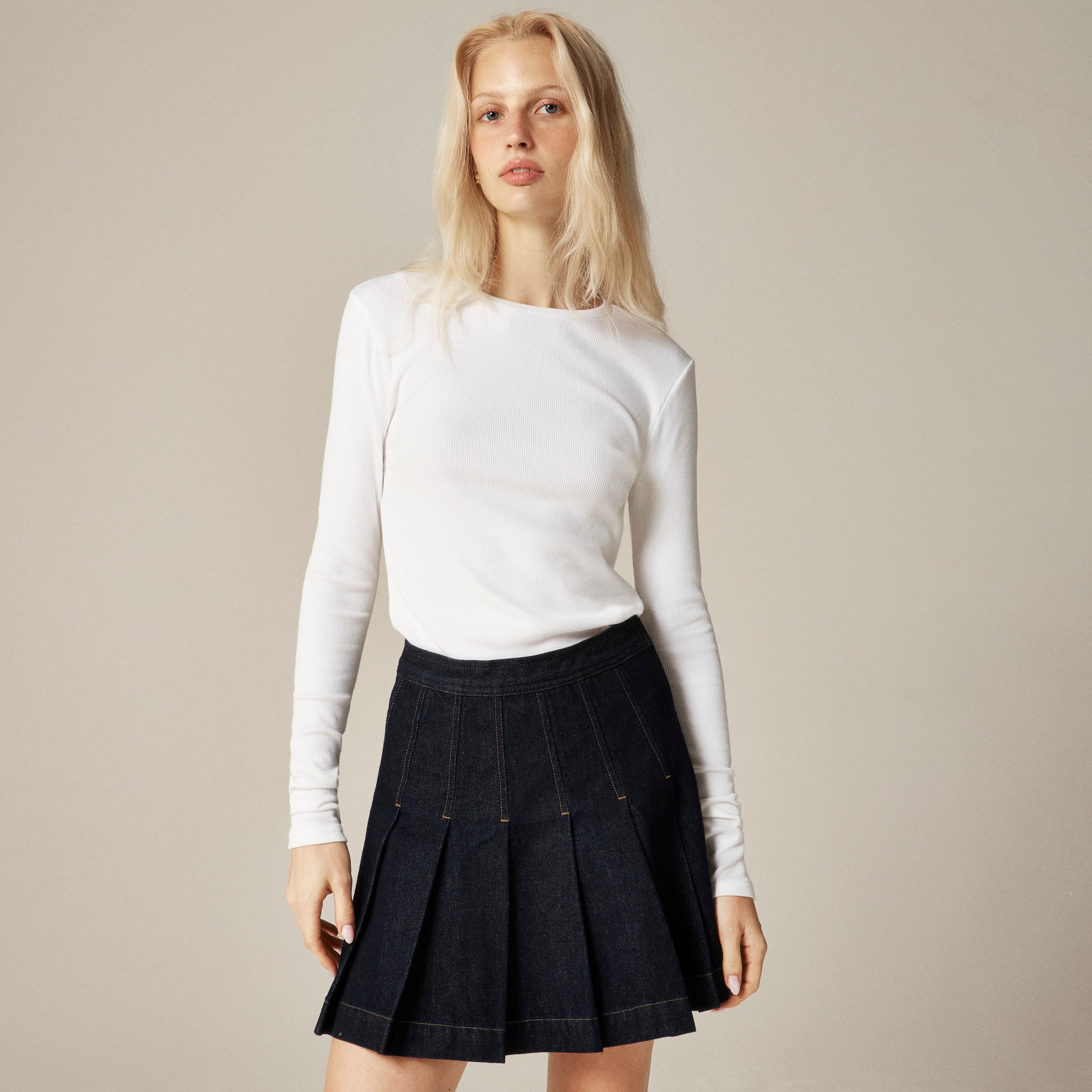 제이크루 B64482 Jcrew Perfect rib long-sleeve T-shirt