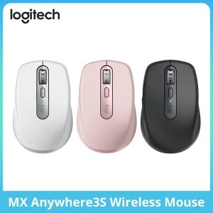로지텍 마스터 시리즈 MX Anywhere 3S 블루투스 무선 무음 마우스, 부드러운 사운드, 사무실 여성용 태블릿