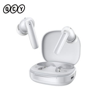 QCY T13 Pro 무선 블루투스 6.0 이어폰 (6개 마이크 ENC HD 통화 TWS 헤드셋 HT23 -50dB 하이브리드 ANC 베이스 헤드폰 47시간 사용)