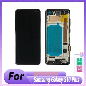 삼성 갤럭시 S10 플러스 G975 G975F Lcd 디스플레이 용 프레임이있는 TFT 스크린 삼성 갤럭시 s10 + Lcd Assemb 용 디지털 터치 스크린