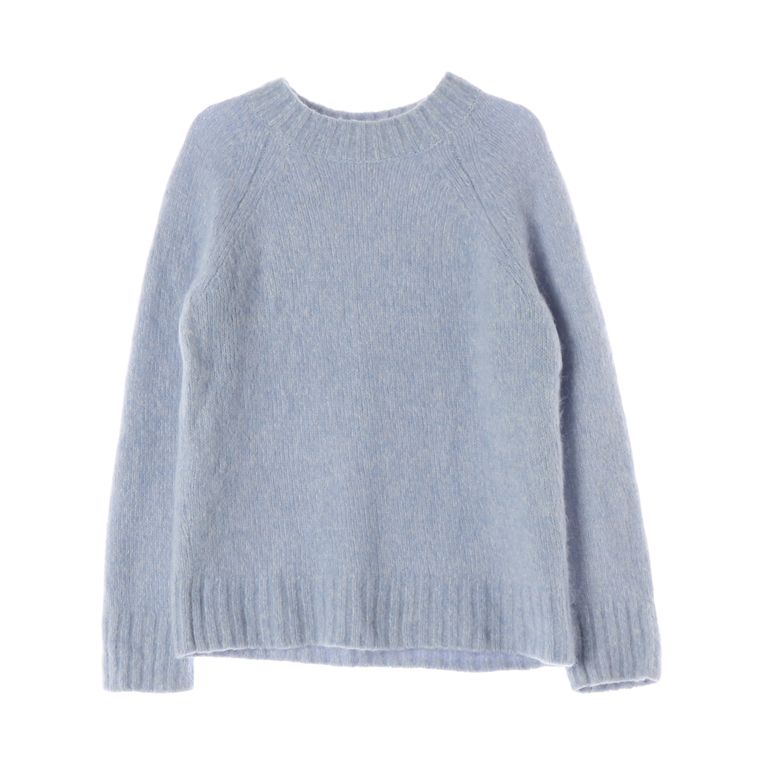 코스 22FW 알파카 울 블렌드 레귤러핏 니트 스웨터 스카이블루