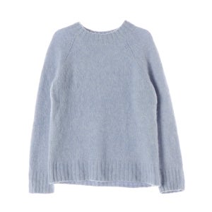 코스 22FW 알파카 울 블렌드 레귤러핏 니트 스웨터 스카이블루