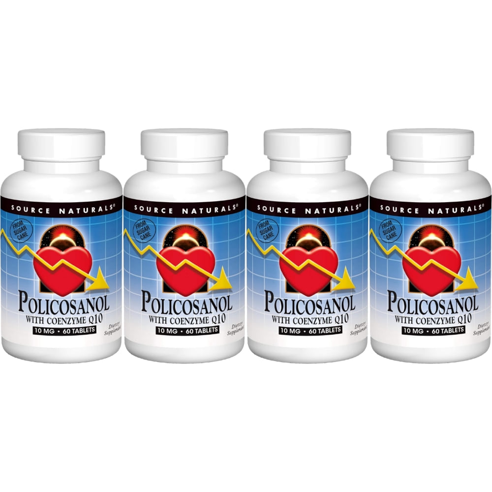 소스내추럴스 폴리코사놀 10mg 플러스 코엔자임 큐텐 코큐텐 테블릿 4개 60개