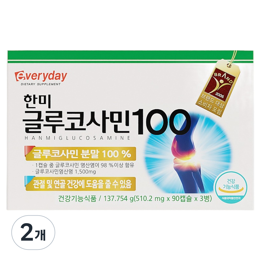 한미양행 한미 글루코사민 100 137.754g x 3p 270정 2박스