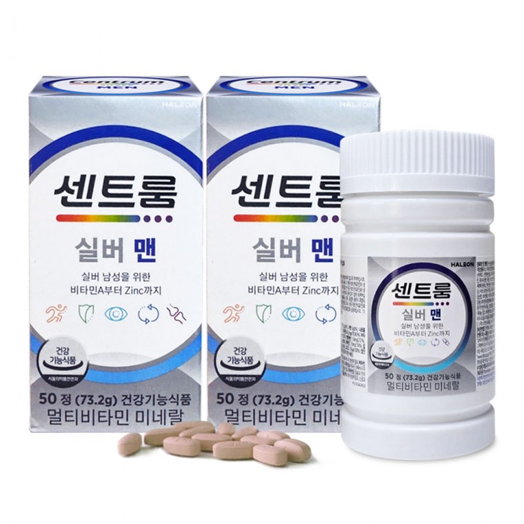 추석 한가위센트룸 실버 맨 멀티비타민 미네랄 50정 2개 1개 1정
