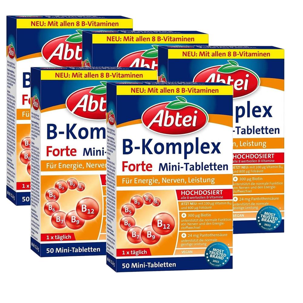 압타이 비타민B 컴플렉스 포르테 미니타블렛 Abtei Vitamin B Complex Forte 50정 5개