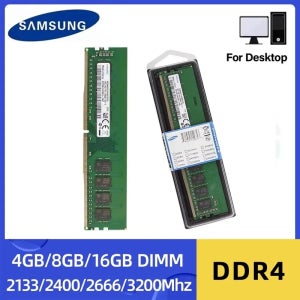 삼성 DDR4 데스크탑 RAM 4GB 8GB 16GB 2133P 2400T 2666V 3200AA DIMM PC4-21300 PC4-25600 Non-ECC DIMM 메모리 램 (