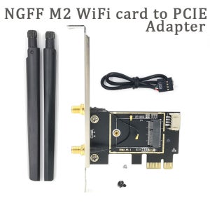 PCIE WiFi 카드 어댑터 무선 네트워크 카드 M2 NGFF 블루투스 변환기 데스크탑 Wi-fi 8260 8265NGW AX200 9260 7265