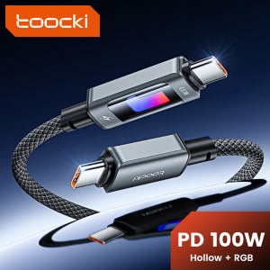 투키 PD 100W USB C to USB C 케이블 PD 고속 충전 케이블 5A E-마커 칩 아이폰 17 16 맥북 샤오미 삼성 S23용