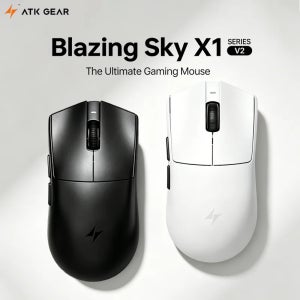 ATK X1 V2 Ultimate 2.0 E-스포츠 마우스 무선 PAW3950 초경량 0.181ms 낮은 지연율 듀얼 모드 8K 리턴 레이트 TTC