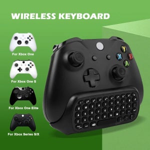 Xbox 시리즈 S/X/One/One S X용 무선 채팅패드 게임용 키패드 컨트롤러 키보드(USB 수신기 및 3.5mm 오디오 잭 포함)