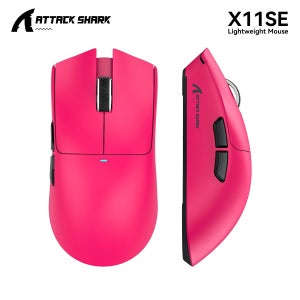 어택 샤크 X11 X11SE 무선 게이밍 마우스, 1000Hz, 2.4G RGB 광학 마우스, 16000 DPI, 인체공학적 컴퓨터 마우스 (PC, 노트북, 맥용)