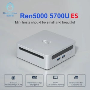 2025 GenMachine 미니 PC R7 5700U 4800H ES 지원 Windows 11 DDR4 3200MHz AMD WiFi6 BT5.2 Pc 게이머 Diy 게임용 컴퓨
