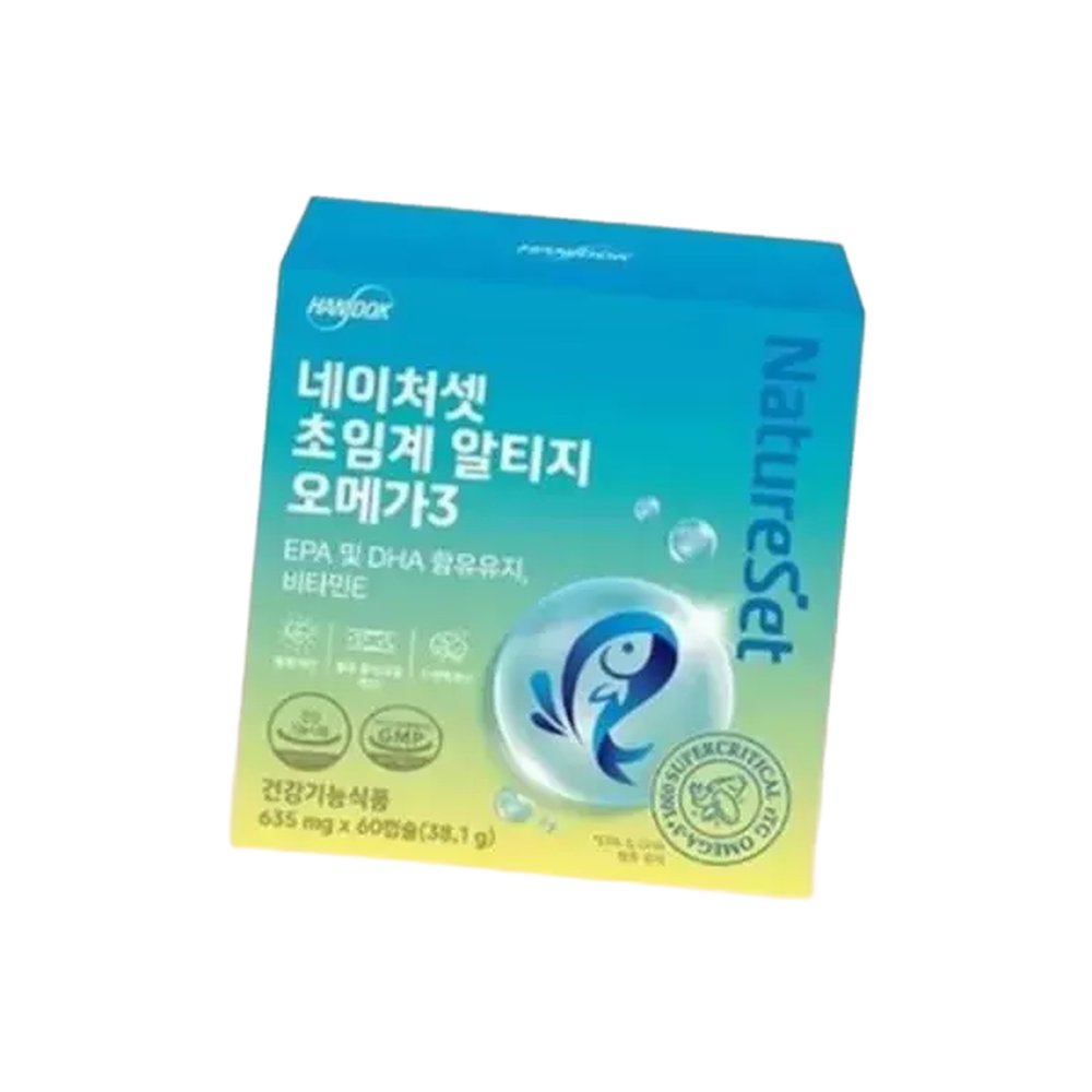 한독 한독생활건강 네이처셋 초임계 알티지 오메가3 60캡슐 4616445 1개 60정