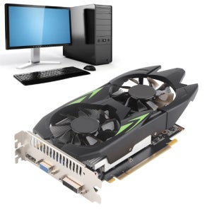 4G 게이밍 메모리 카드 GTX1050TI 그래픽 카드 GTX1050TI 그래픽 카드 쿨링 듀얼 팬 데스크탑 PC HD 4G 게이밍 메모리 카드