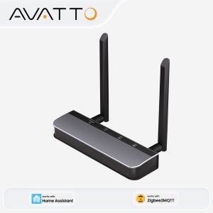 AVATTO Zigbee 3.0 PoE 동글(이더넷, USB 및 WiFi 연결 포함) 듀얼 5dBi 안테나 ESP32+CC2652P 칩 홈 어시스턴트 Z2M ZHA