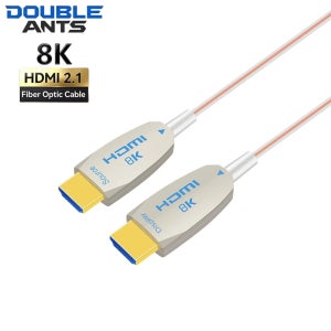 DOUBLE ANTS 초박형 8K HDMI 2.1 광케이블 48Gbps 8K@60Hz 4K@240Hz 투명 플렉시블 슬림 AOC 케이블 (카메라, 노트북, 프로젝터용)