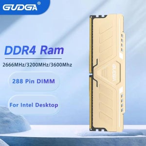 GUDGA DDR4 RAM 8GB/16GB 2666Mhz 3600MHz 1.2V CL1 288핀 알루미늄 히트싱크 포함 인텔 데스크탑 PC 메모리