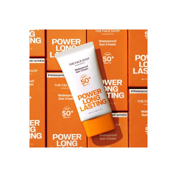 더페이스샵 파워 롱 래스팅 워터프루프 선크림 50ml, 6개