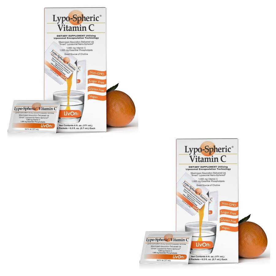 LivOn 리브온 리포스페릭 리포조말 비타민C 1000mg 60정 2개