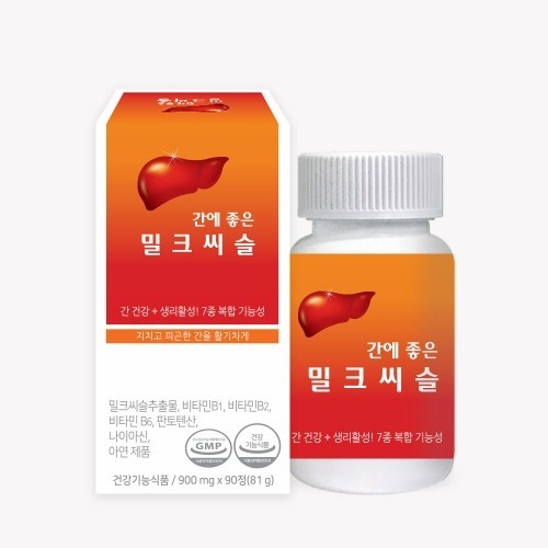 간에 좋은 밀크씨슬 900mg 2개 90정