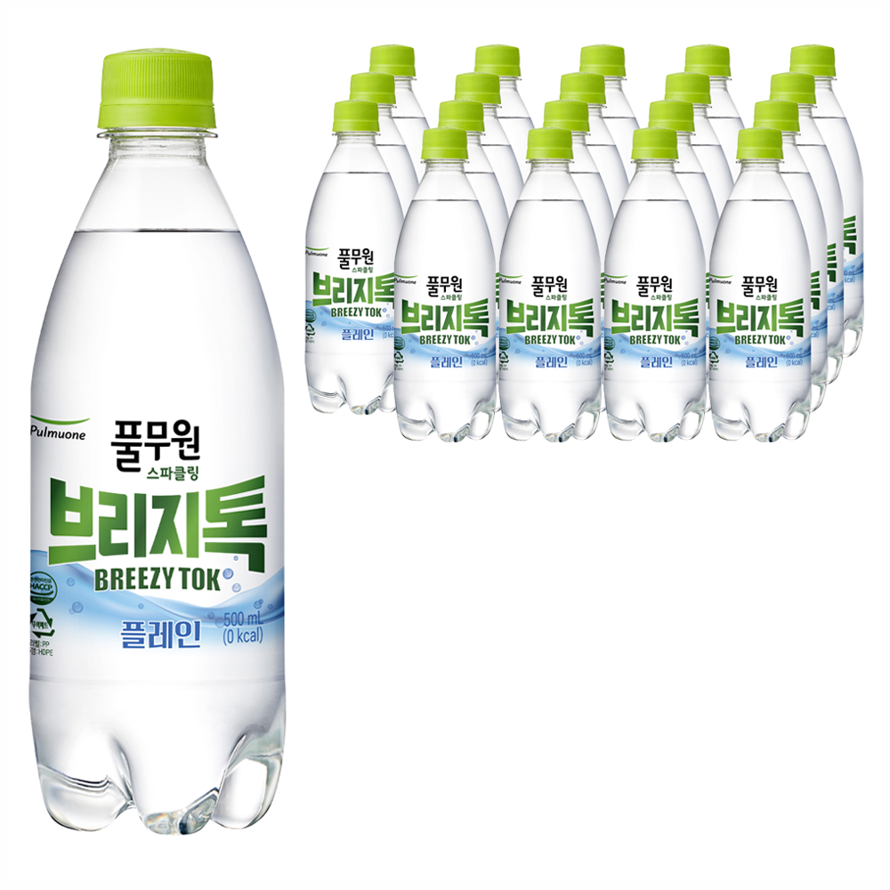 풀무원 브리지톡 스파클링 탄산수 500ml 20개+20개 (11,310원) (무료)