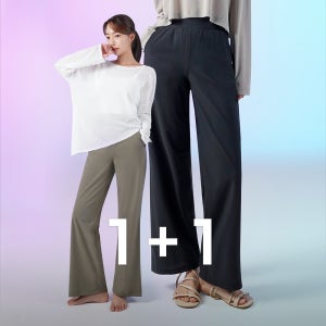 아이스 헬스pt복 세미 휘트니스복 와이드 팬츠 1+1 스피닝